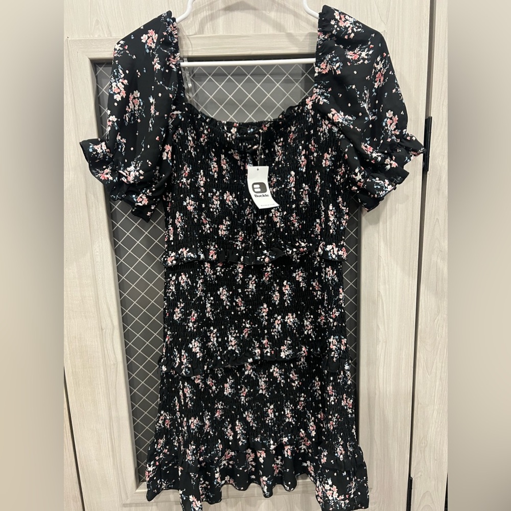 Inspired hearts smocked floral dress